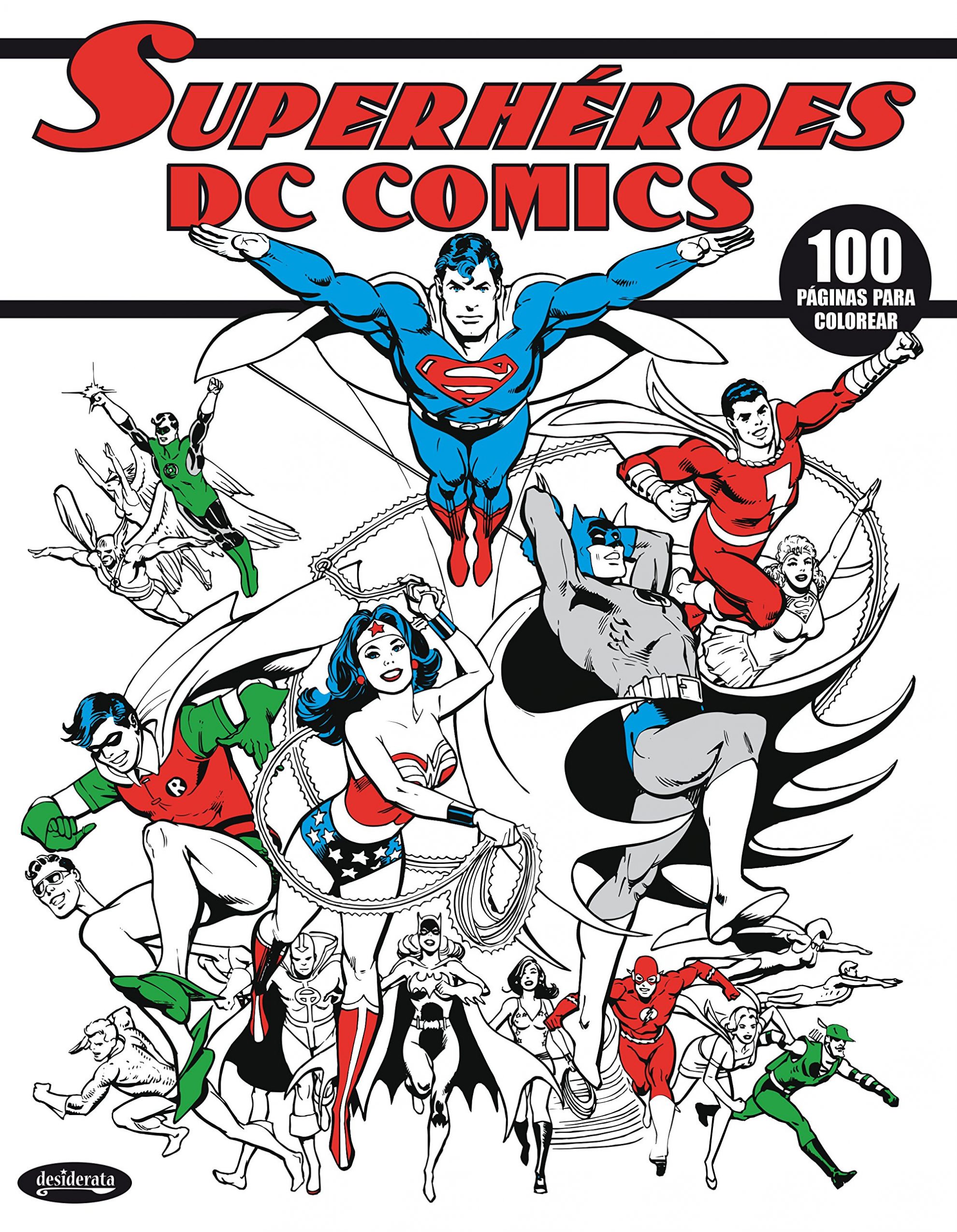 Para colorear DC Cómics DE SUPERHEROES